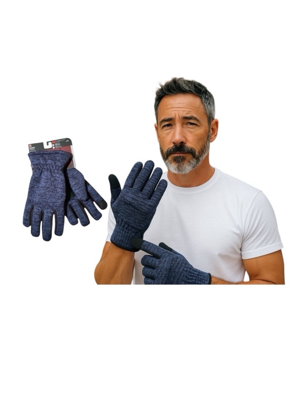 Swiss Tech Sweater Fleece 3M Thinsulate Gloves